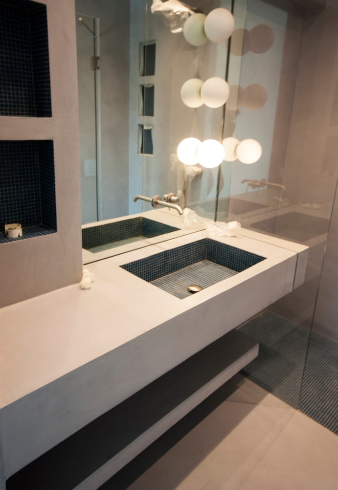 Microcement bathroom design