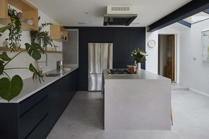 Kitchen Polished Walls and Floors Microcement